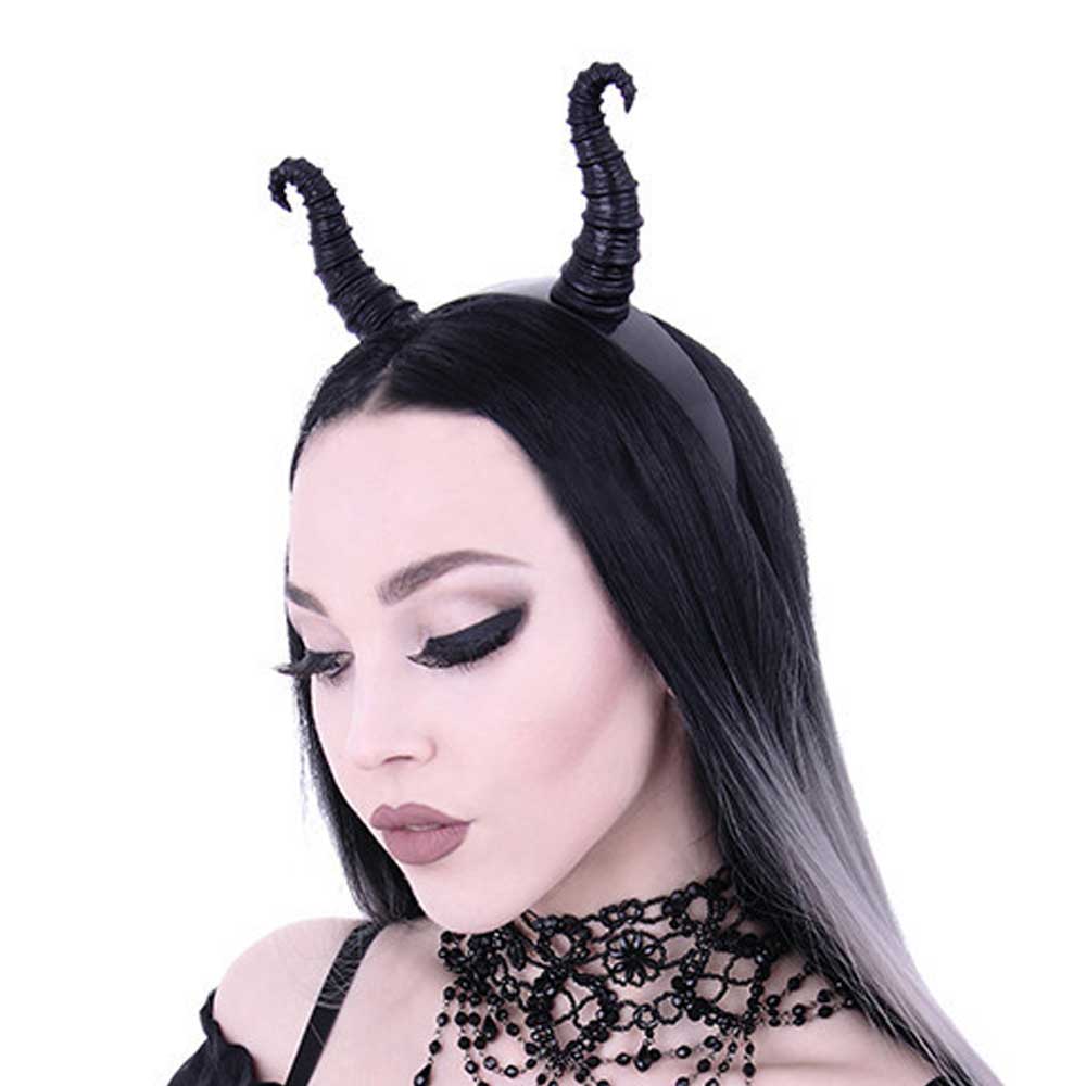 Restyle - Maleficent Hörner Stirnband - Schwarz